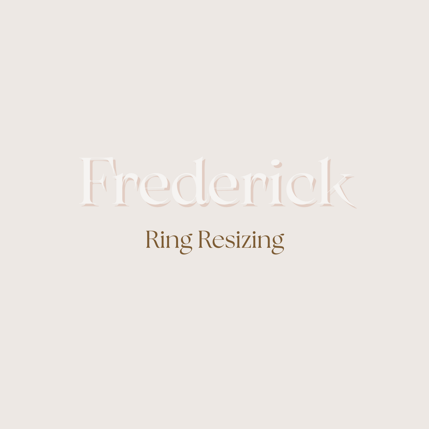 Custom Ring Resizing for Frederick M.