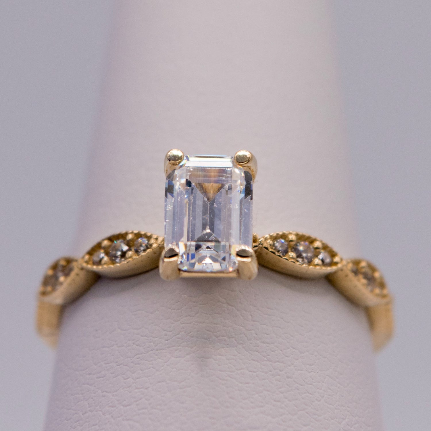 14K Gold Cubic Zirconia Engagement & Promise Rings